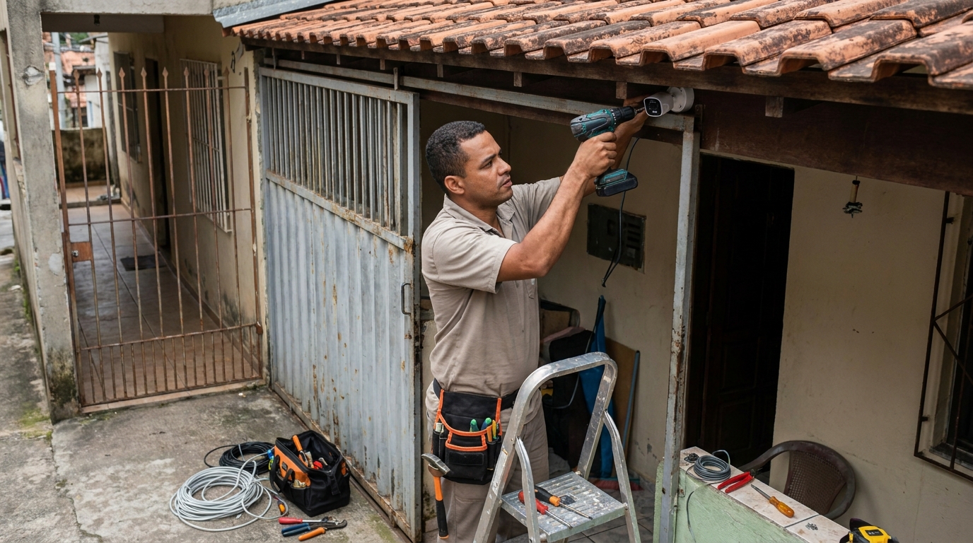 Instalação de Câmera Residencial em Limeira‑SP