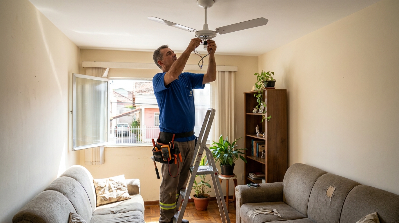 Montagem de Ventilador em Limeira‑SP